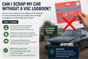 Can I scrap My Car Without a V5? Explained everything in this article. ​
