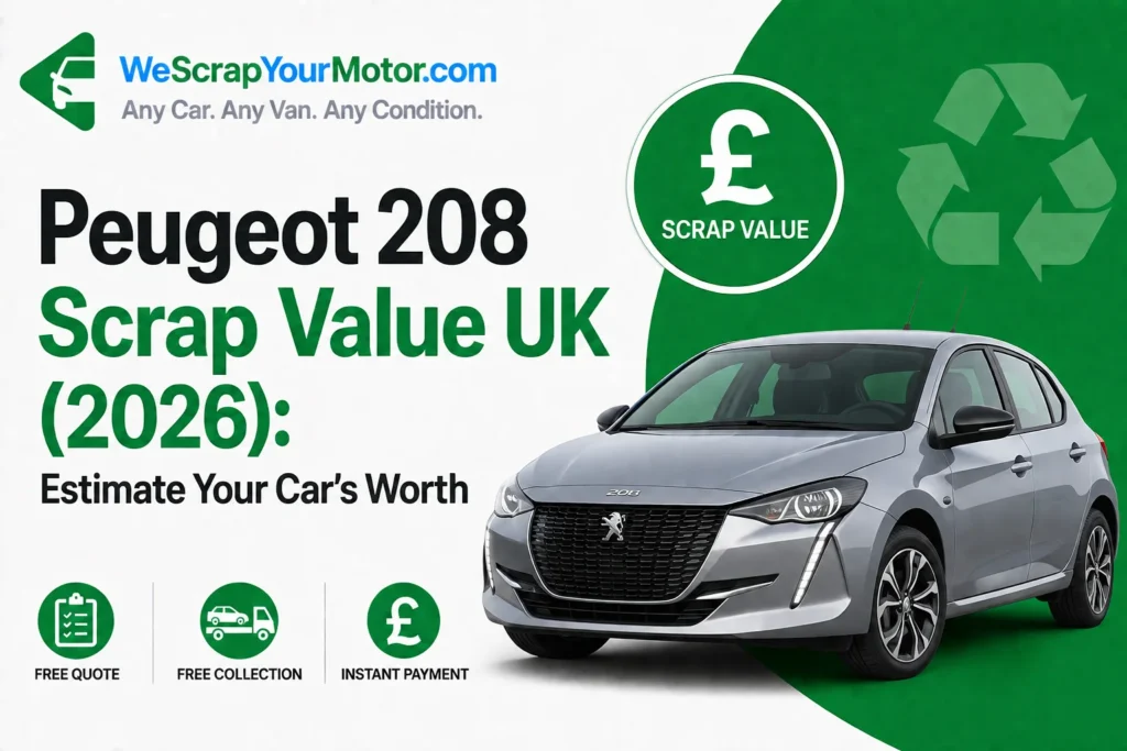 Peugeot 208 Scrap Value in the UK