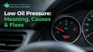 Low Oil Pressure: Meaning, Causes, Warning Signs & Fixes